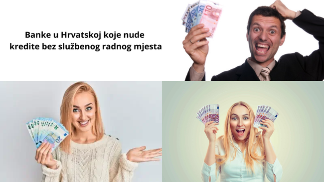 Banke u Hrvatskoj koje nude kredite bez službenog radnog mjesta